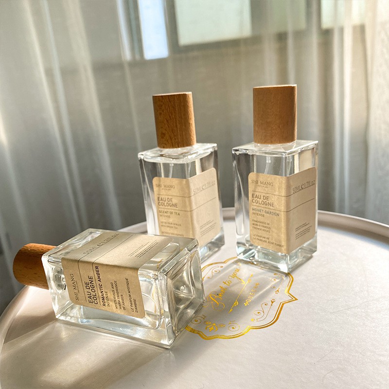 Xịt thơm Body Mist Shimang Bản Cao Cấp Eau De Cologne EDP 50ML - Nước hoa Shimang Chai vuông nắp gỗ