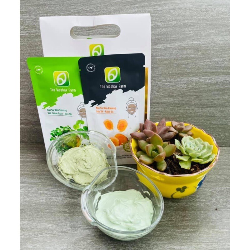 Combo mặt nạ bùn khoáng Moshav Farm