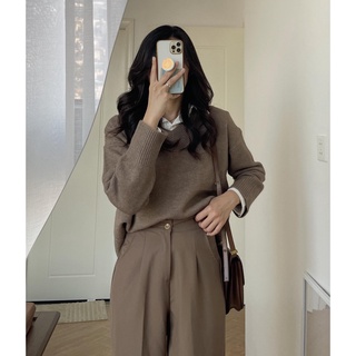 (ảnh thật) Audrey Len cổ tim trơn 955