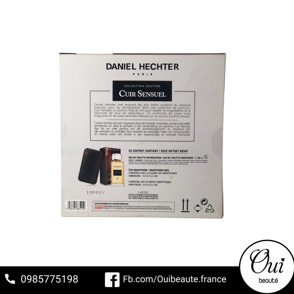Set nước hoa nam Daniel Hechter tặng bao da điện thoại Ouibeaute | Thế Giới Skin Care