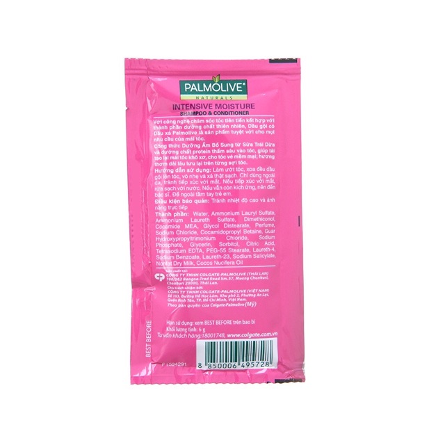 Dầu gội Palmolive dây 12 gói (hồng / tím) | BigBuy360 - bigbuy360.vn