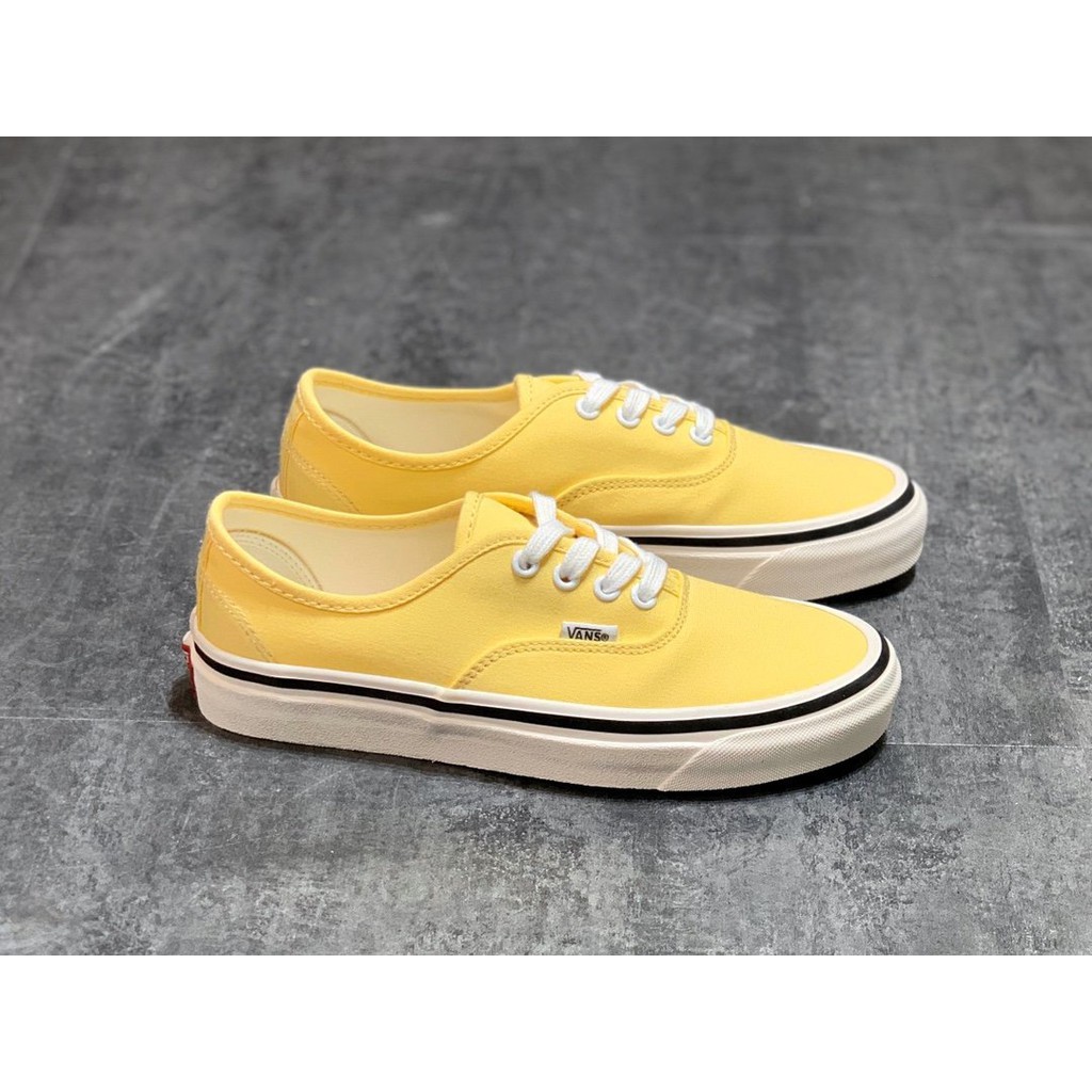 【Giá đặc biệt】Giày vải Vans Authentic 44 DX Lemon Yellow