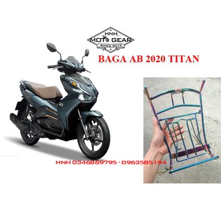 Baga inox màu titan cho airblade 2020