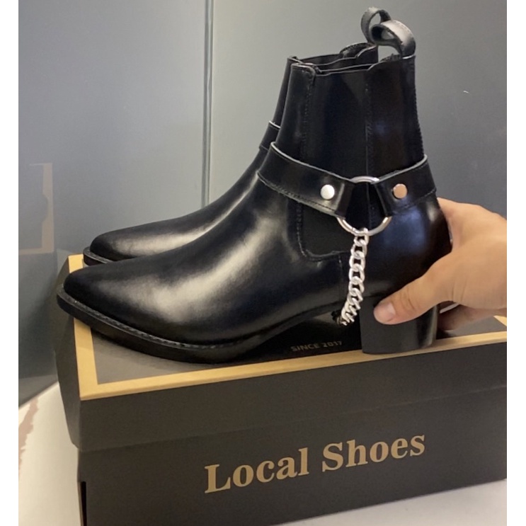 Straps da bò đeo boots tháo lắp linh hoạt