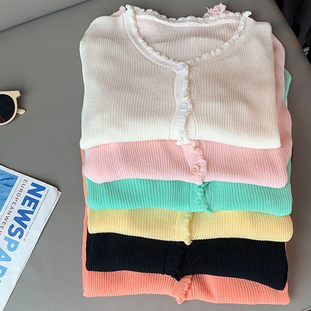 Áo Khoác Cardigan Dệt Kim Mỏng Tay Dài Cổ Chữ V Thời Trang Xuân Hè Mới Cho Nữ
