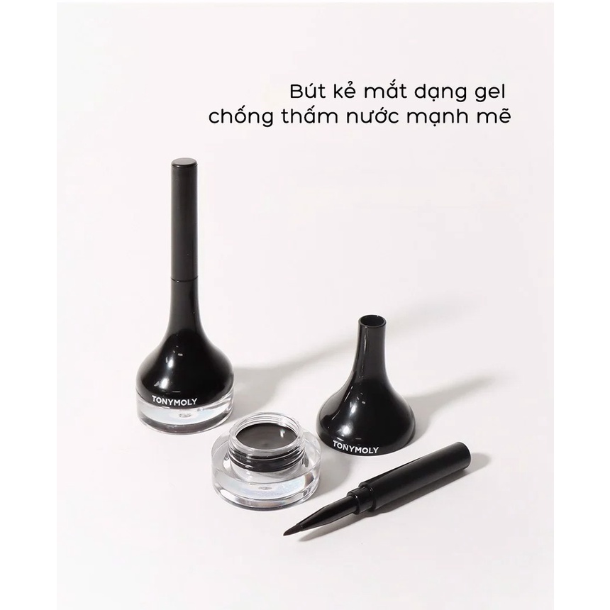 Gel Kẻ Mắt Cao Cấp Chống Lem, Chống Trôi Tonymoly Backstage Gel Eyeliner 4g