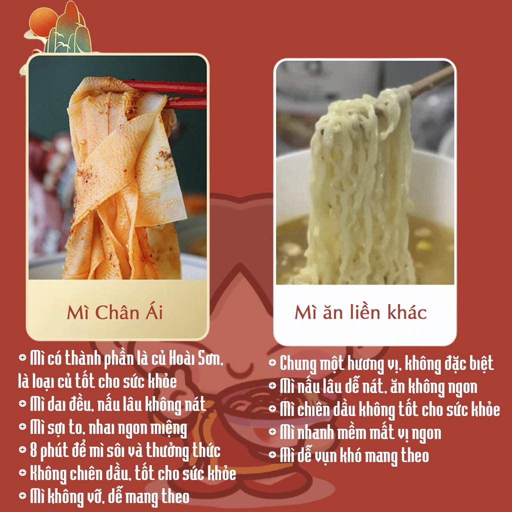 Mì Chân Ái Nhiều Vị Mì Trộn Mì Nước Mì Ăn Liền