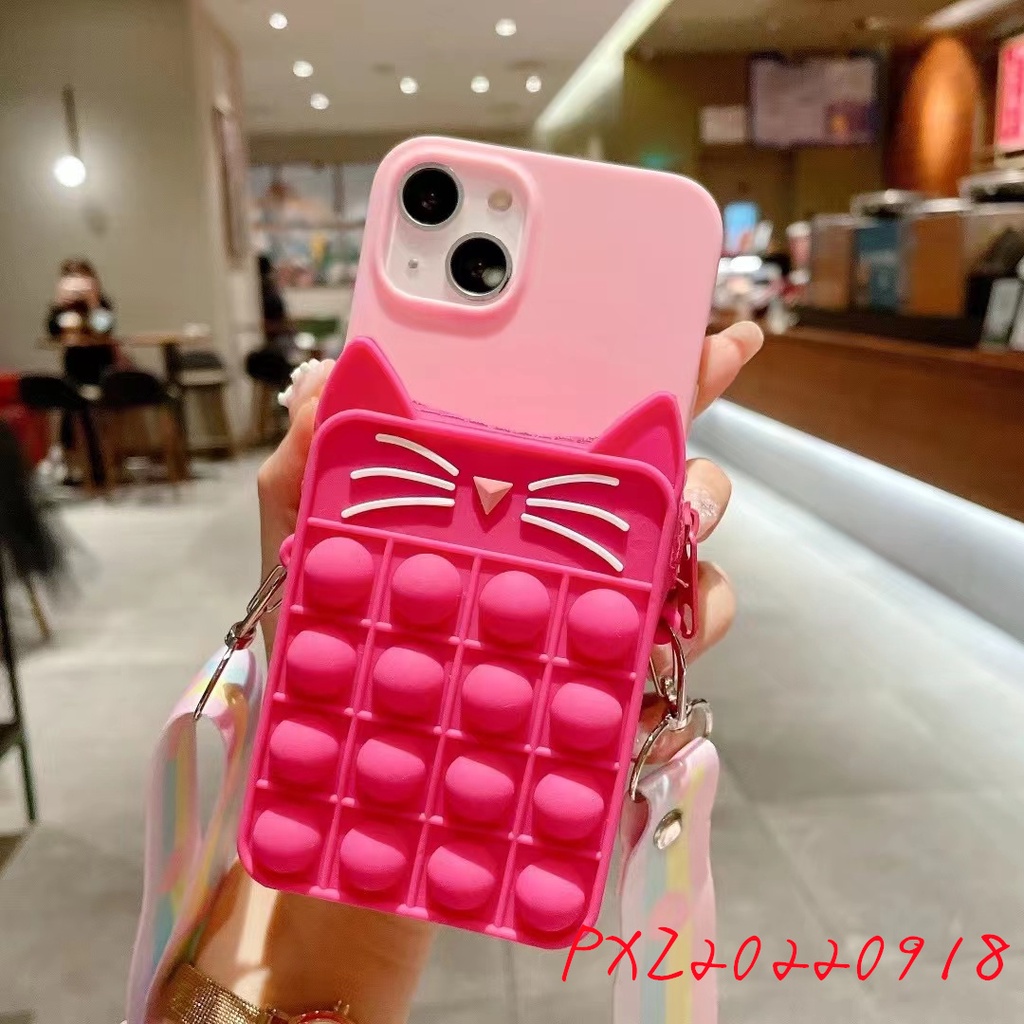 Ốp Điện Thoại Thiết Kế Búp Bê Hoạt Hình 3D Cho IPhone 14 14Pro 14Max 14Promax