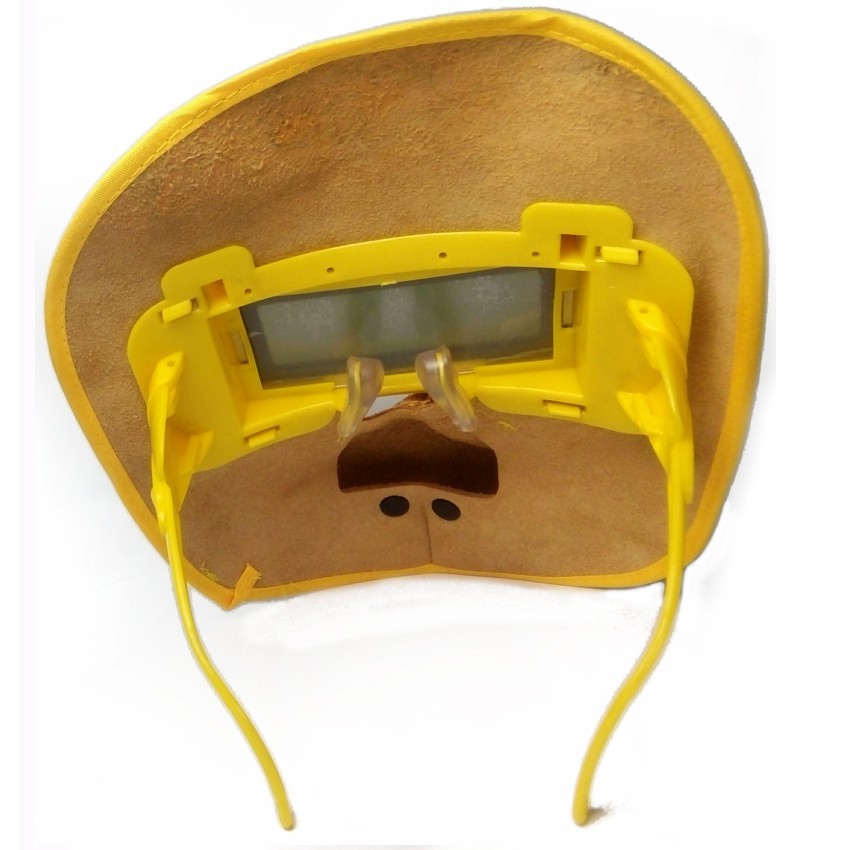 Kính hàn điện tử mặt nạ da KH03 Loại gập lên xuống + Tặng dây đeo