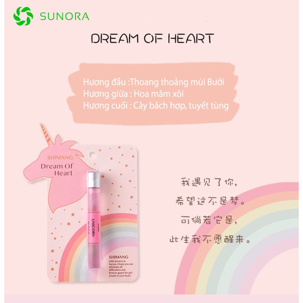 Nước Hoa Mini Bỏ Túi Dạng Ống Lăn Shimang 15ML Dream Siêu Dễ Thương