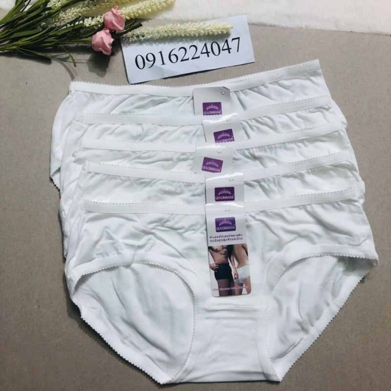 Set 10 Quần lót nữ học sinh, quần lót trắng cotton