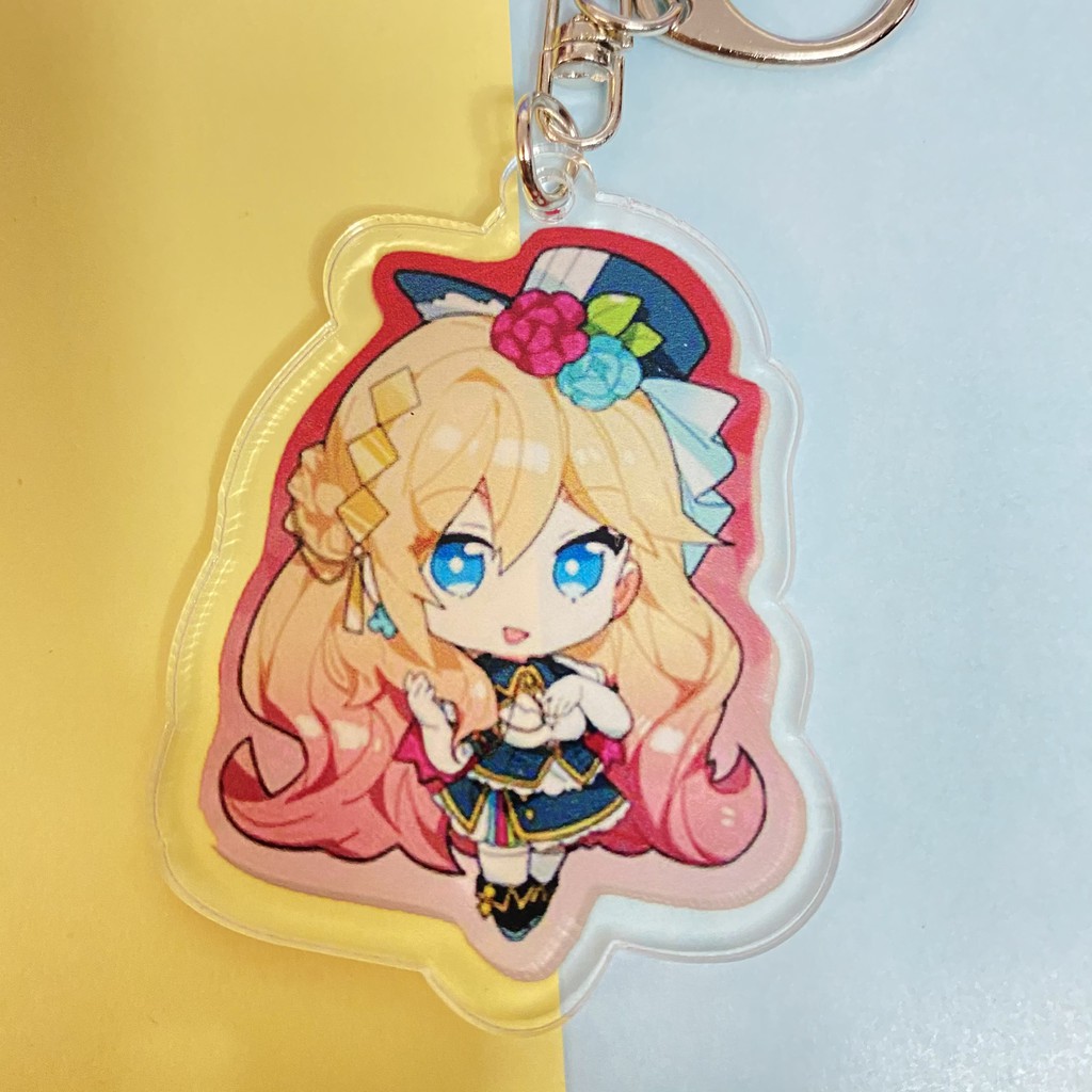 ( Mica trong acrylic ) Móc khóa anime HONKAI IMPACT ver LỄ HỘI HOA chibi anime