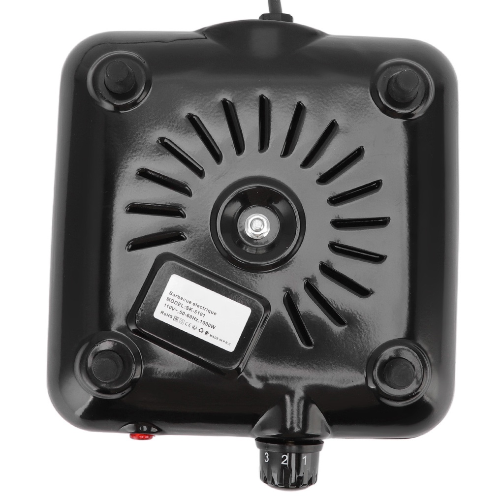Có thể bán buôn Đĩa nóng điện 1000W 5 cấp Cấu trúc nhỏ gọn Bếp di động bằng thép không gỉ cho bữa tiệc ngoài trời Cắm trại 110V Virgina056 Hàng giao ngay
