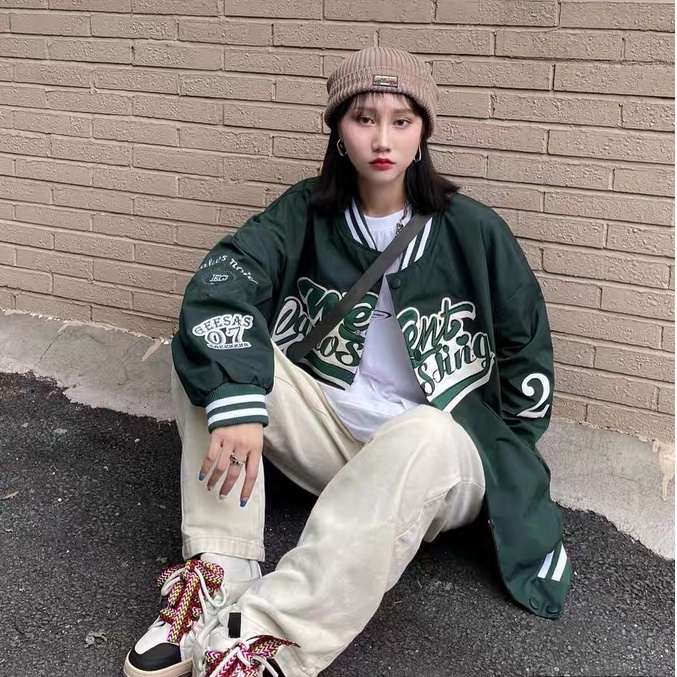 Áo khoác nam bomber nam nữ Went dáng varsity vải nỉ cotton 2 lớp phong cách ulzzang MB017