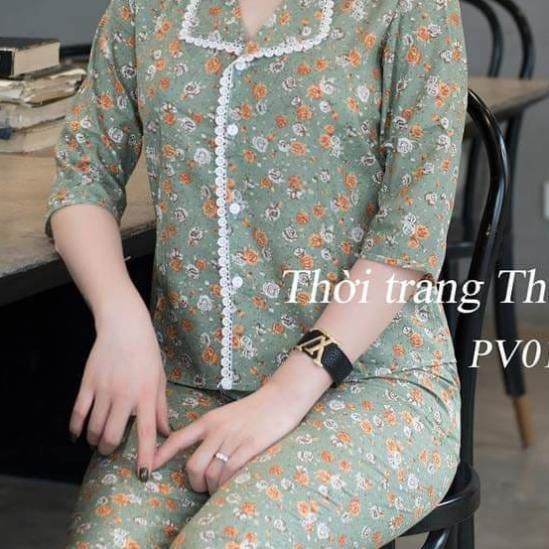 [Dáng Đẹp - Trẻ Trung] Bộ Đồ Mặc Nhà Nữ Hàng Cao Cấp Siêu Đẹp - PV01 Chất Thô Boy 2 Màu Xanh Và Nâu Thắm Hút Mô Hôi | BigBuy360 - bigbuy360.vn