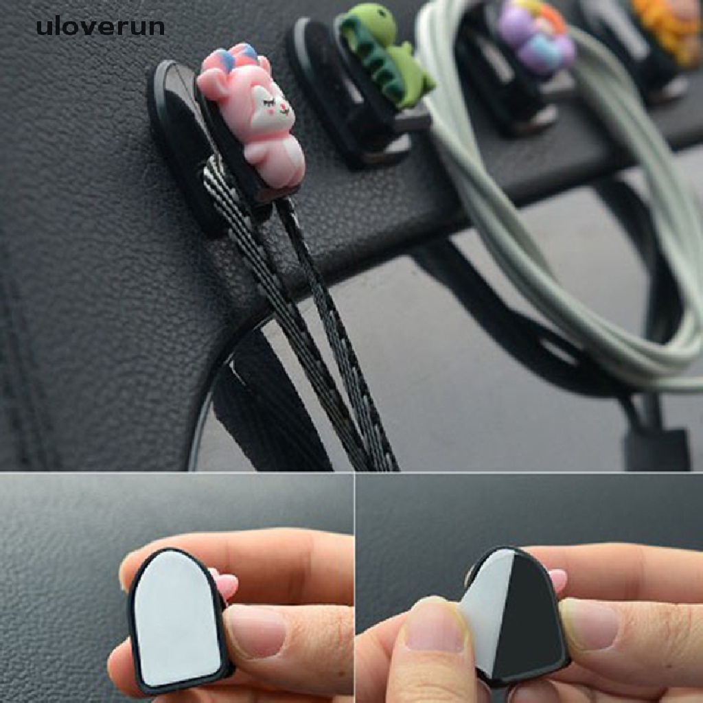 Uloverun Móc Treo Đồ Mini Gắn Sau Ghế Ngồi Xe Hơi Họa Tiết Hoạt Hình