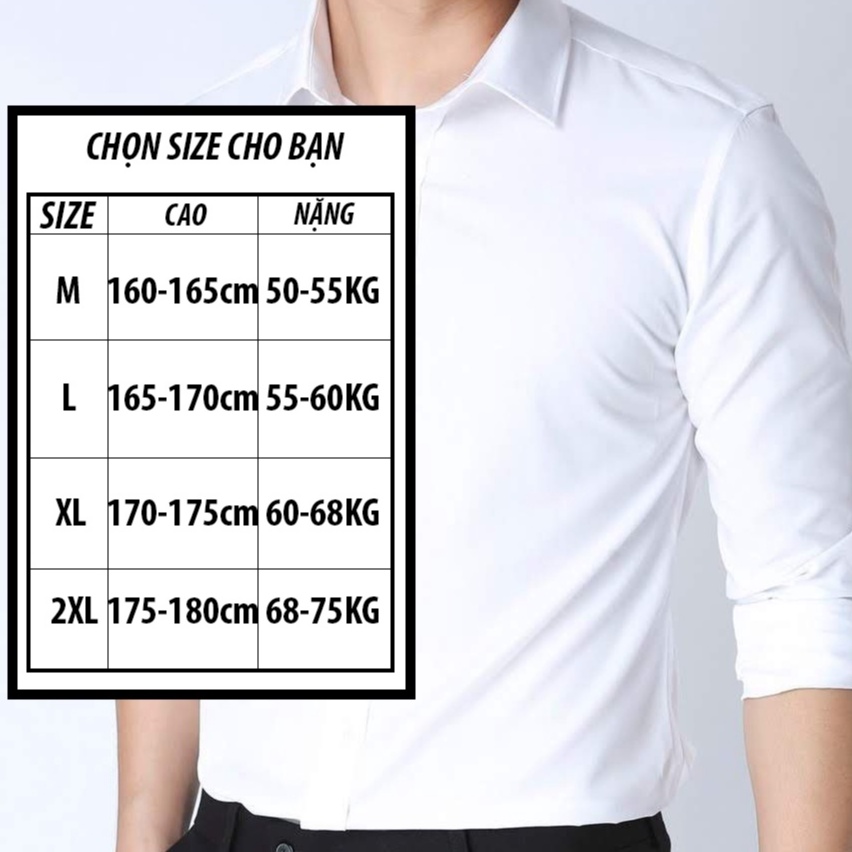 Áo sơ mi nam dài tay cao cấp cổ bẻ dáng ôm Hàn Quốc vải lụa thái cao cấp chống nhăn chống xù thời trang FASHIONMEN STORE | BigBuy360 - bigbuy360.vn