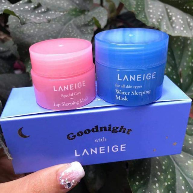 Set mặt nạ ngủ mặt + môi