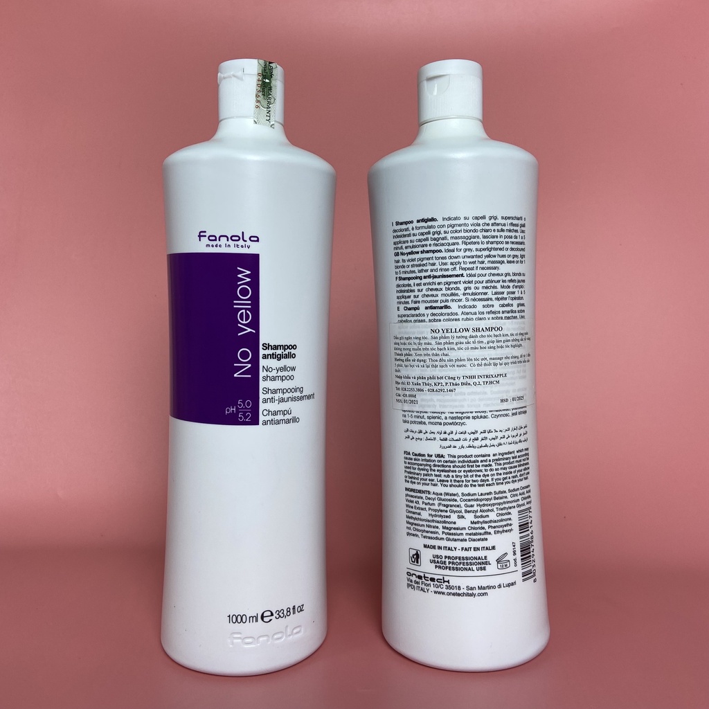 Dầu gội khử vàng Fanola 1000ml