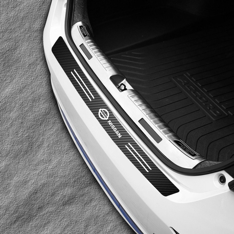 1 Miếng Dán In Logo Bằng Sợi Carbon Trang Trí Xe Hơi Nissan Juke Tiida Teana GTR 350Z 370Z 240SX