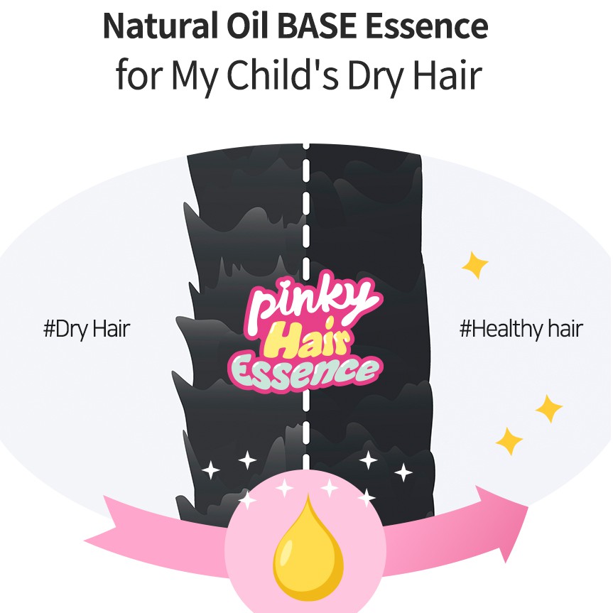 I'm Pinky Kids Hair Essence Hair Care Oil 80ml