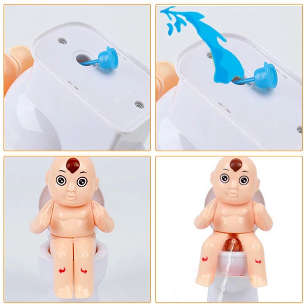 Đồ chơi bồn cầu phun nước mini vui nhộn cho bé