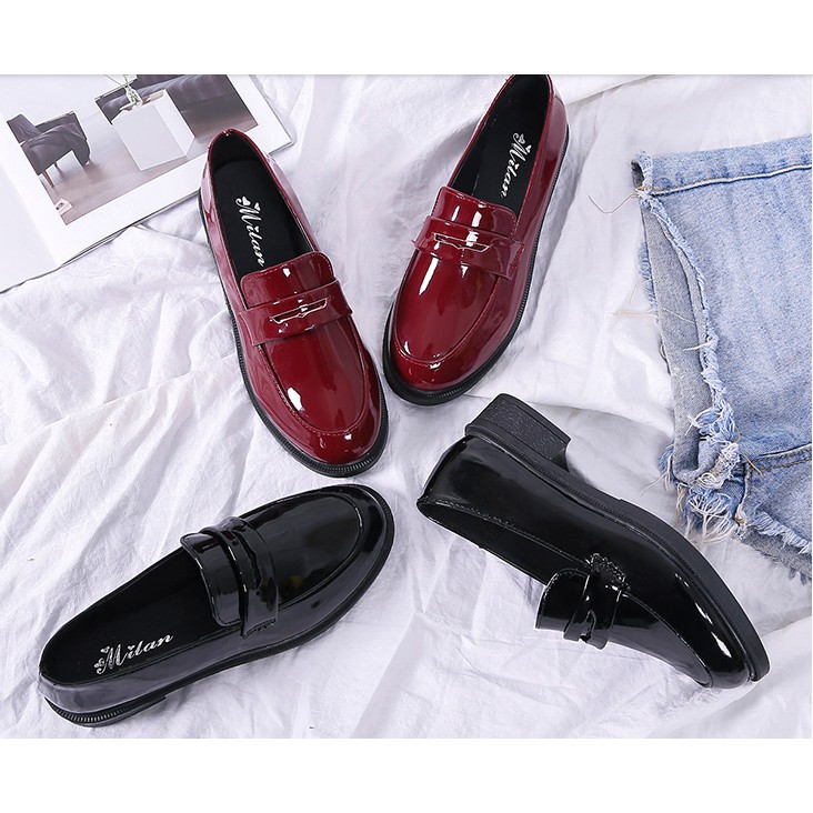 D103- giày oxford nữ, giày tây da bóng hàng quảng châu | BigBuy360 - bigbuy360.vn