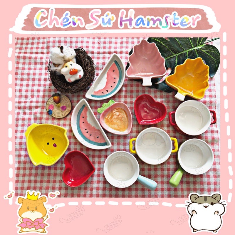 Chén sứ Hamster &lt;Nhiều Mẫu&gt;