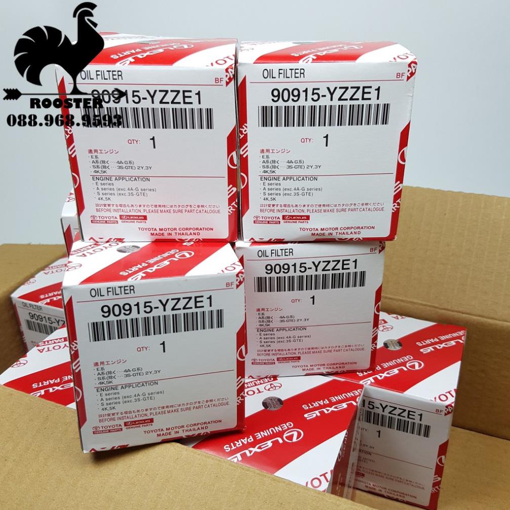 Lọc nhớt, lọc dầu động cơ xe Vios, Yaris, Wigo, Altis, Camry, Zace (Mã sản phẩm: 90915YZZE1)
