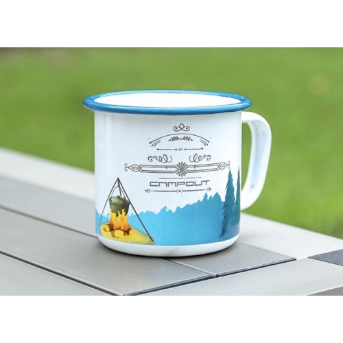 LY TRÁNG MEN EMAYE KUPA 270ML- họa tiết ngẫu nhiên