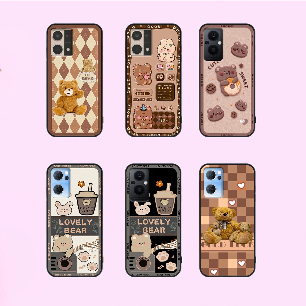 Ốp lưng Oppo Reno 7 4G - Reno 7 5G - Reno 7Z 5G in hình gấu bear dễ thương, bền đẹp
