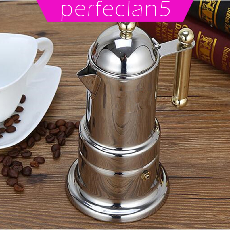 (Hàng Mới Về) Máy Pha Cà Phê Moka Express Stovetop Espresso Maker Bằng Thép Không Gỉ