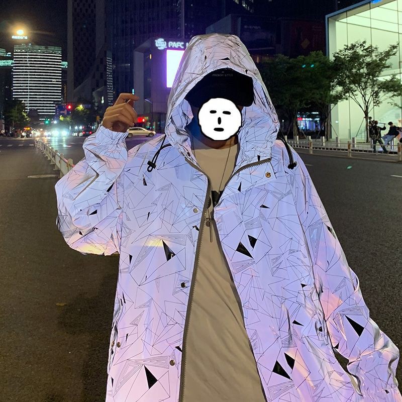 Áo khoác gió phản quang unisex  có bảng số đo và ảnh thật