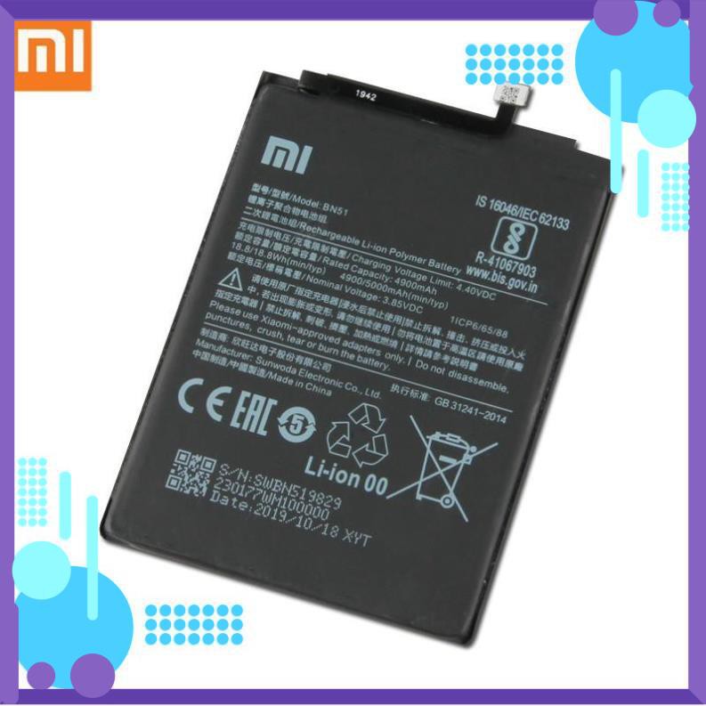 Đẹp rẻ  Pin điện thoại Xiaomi BN51 Cho Xiaomi Redmi 8 Redmi 8A Redmi8 dung lượng 5000mAh