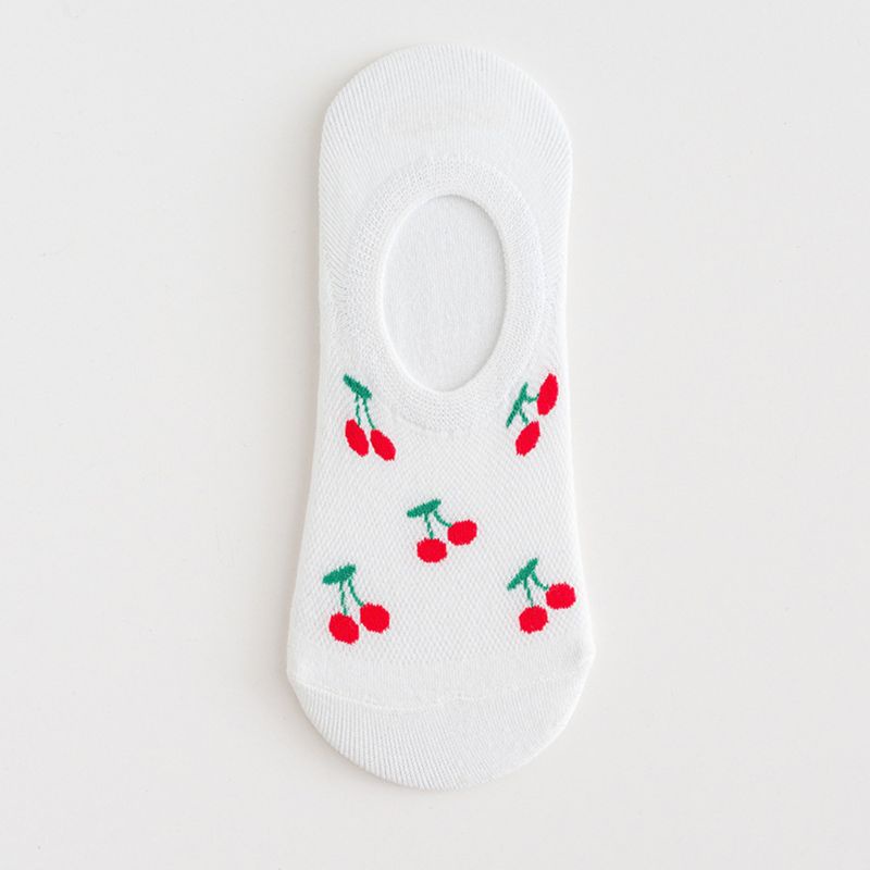 Đôi Vớ Thuyền Họa Tiết Trái Cây Dễ Thương Cho Nữ