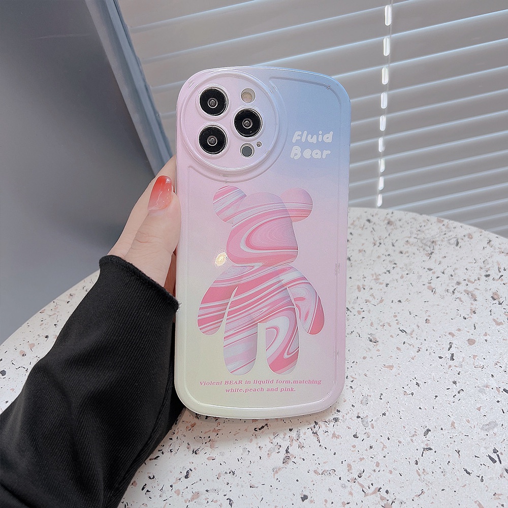 Ốp lưng iphone gấu Bear Brick chống sóc cho Iphone 7 8 Plus SE X XS XS Max 11 12 13 14 Pro Max