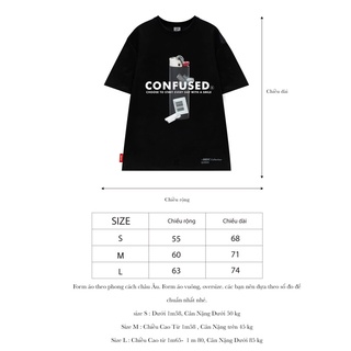 Áo Thun CONFUSED "Babe Don't Cry" basic, sản phẩm mới.