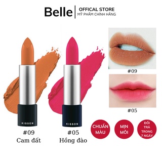 Son lì dưỡng môi chính hãng KISS ON lâu trôi, có dưỡng giúp mềm mịn môi, màu sắc tươi tắn không làm khô môi 4g