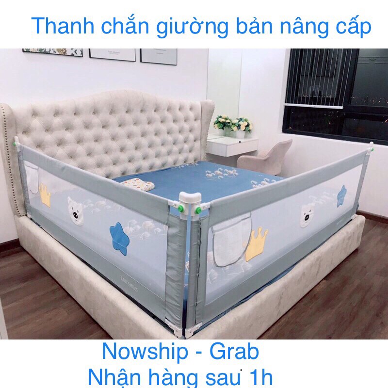 [FREESHIP 70k] Thanh chắn giường nâng cấp mẫu mới nhất 1m6 1m8 2m 2m2