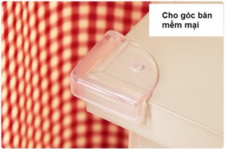 Combo 4 bịt góc bàn silicon vuông