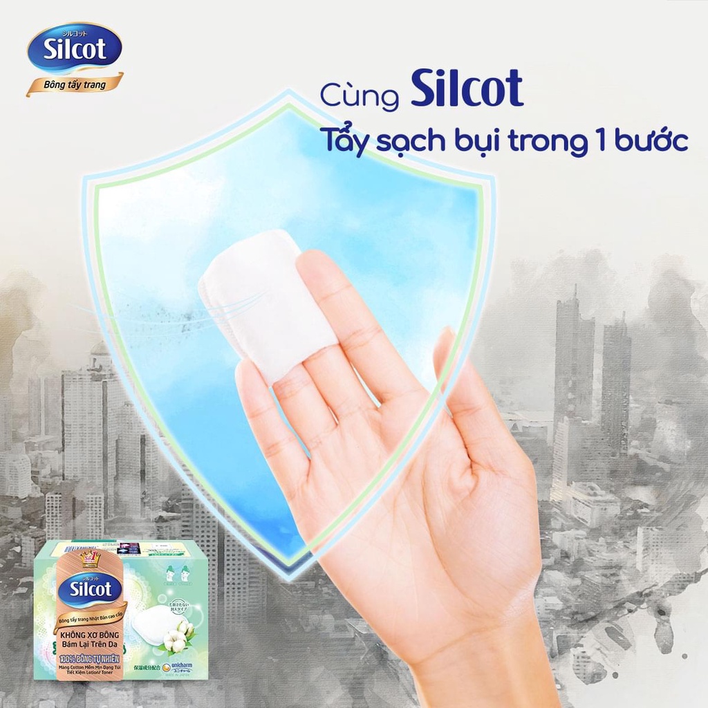 [Chính Hãng 100%] Bông Tẩy Trang Silcot Premium Nhật Bản (66miếng ) +Tẩy Trang Cực Hiệu Qủa + Mevabeheocon123