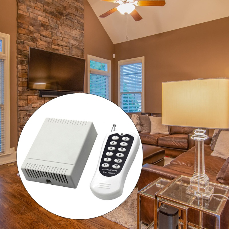 Remote Điều Khiển Không Dây DC 12V 433Mhz 12CH