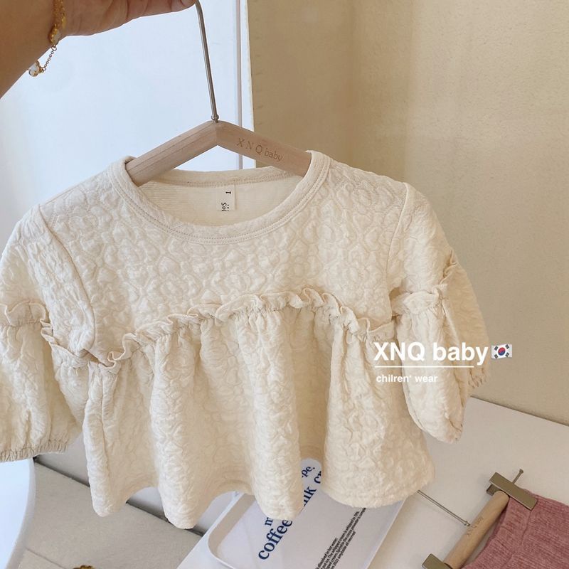 Set Đồ Thể Thao Gồm Quần Ống Loe Thời Trang Xuân Thu Cho Bé Gái