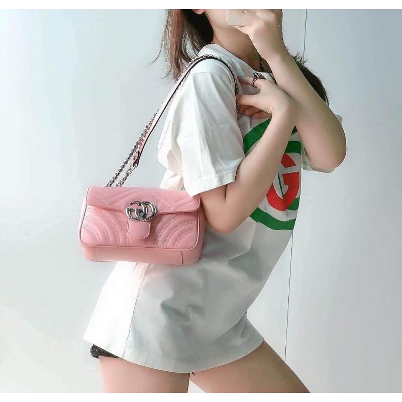 Túi đeo chéo hồng SIZE 23