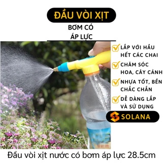 [GIÁ SỈ] Đầu Vòi Xịt Nước - Đầu Vòi Bơm Gắn Chai Nước Có Bơm Áp Lực Tưới Cây, Nhỏ Gọn 6955