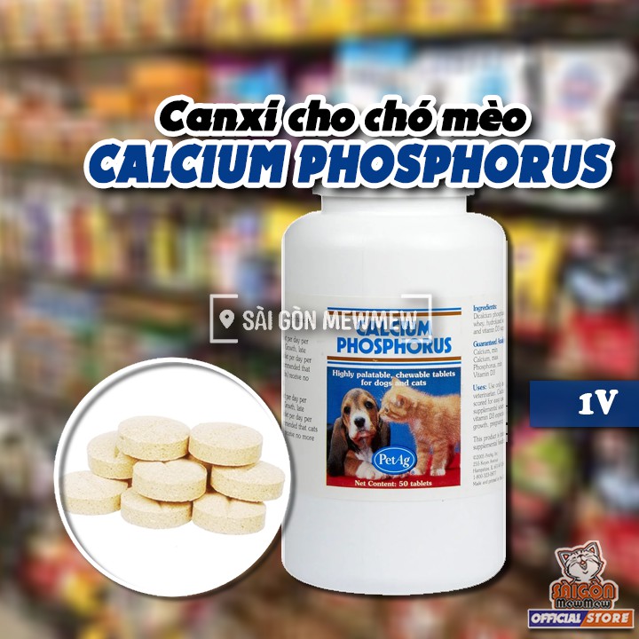 [NGUYÊN HŨ] CANXI thú cưng CALCIUM PHOSPHORUS