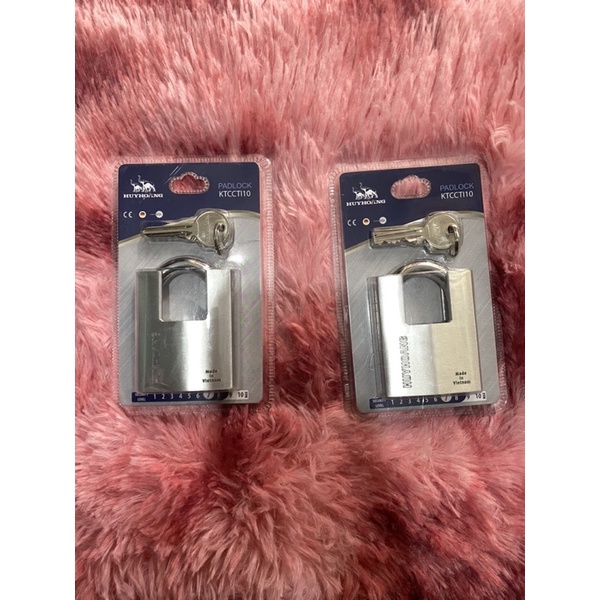 Khoá chống cắt Titanium Bạc thương hiệu Huy Hoàng