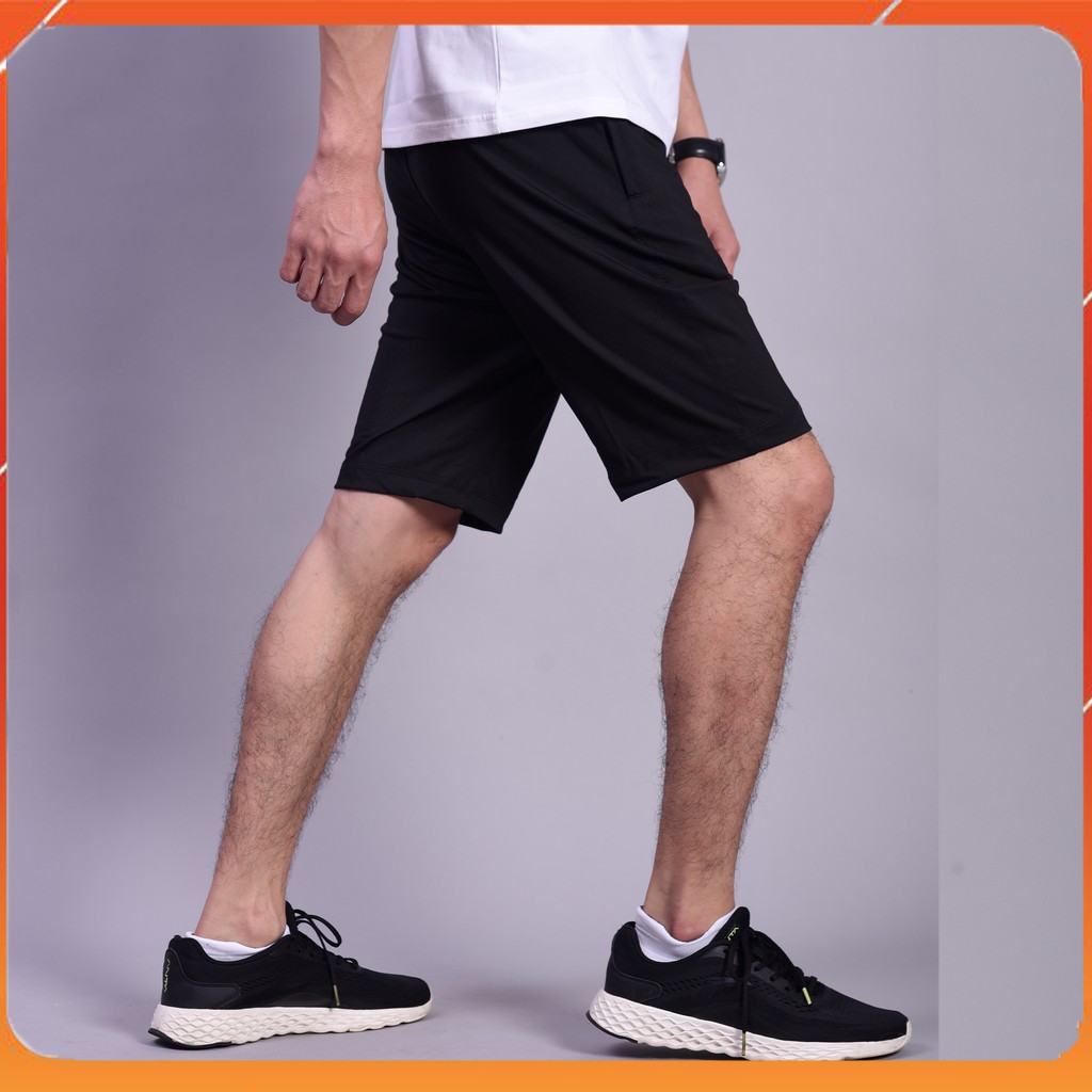 Quần Đùi Nam Trơn Đơn Giản 2 Màu Trắng Đen, Vải Thun Co Dãn | BigBuy360 - bigbuy360.vn