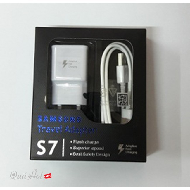 [FREESHIP-150K] BỘ SẠC NHANH SAMSUNG S7, S8, S10+ (MICRO USB, TYPE-C) ZIN LK - TẶNG KÈM CÁP [GIÁ SỈ]