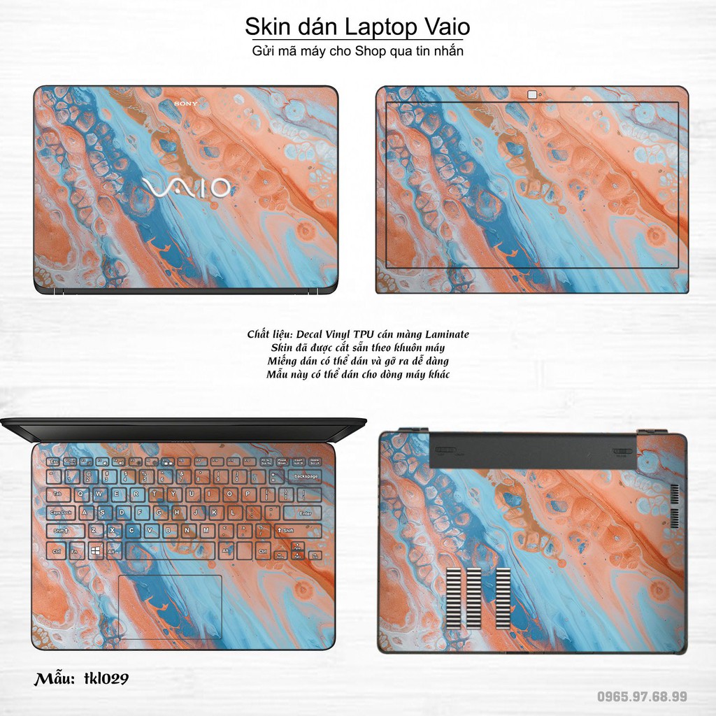 Skin dán Laptop Sony Vaio in hình thiết kế nhiều mẫu 6 (inbox mã máy cho Shop)